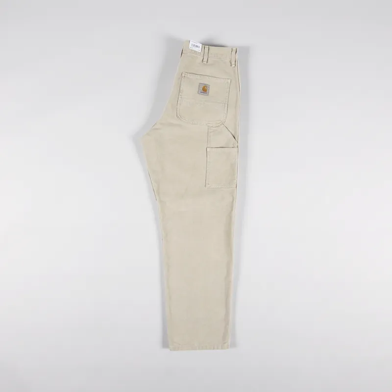 Carhartt WIP Double Knee Pant Dusty H Brown Dearborn Canvas-2