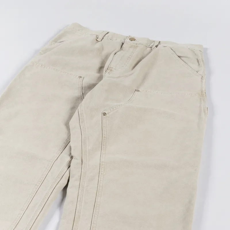 Carhartt WIP Double Knee Pant Dusty H Brown Dearborn Canvas-3