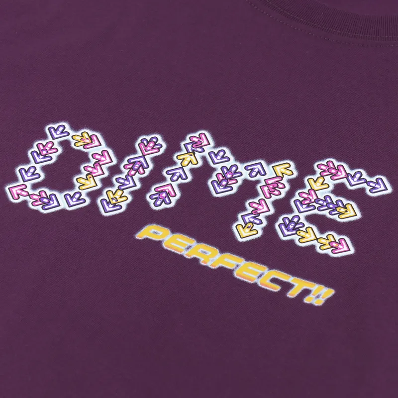 Dime DDR T Shirt Deep Plum-1