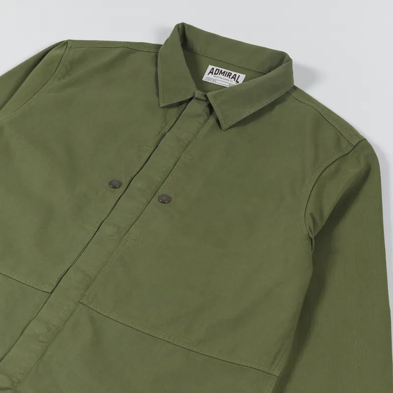 Admiral Sporting Goods Deacon Patch Pocket Overshirt Hone Green-3