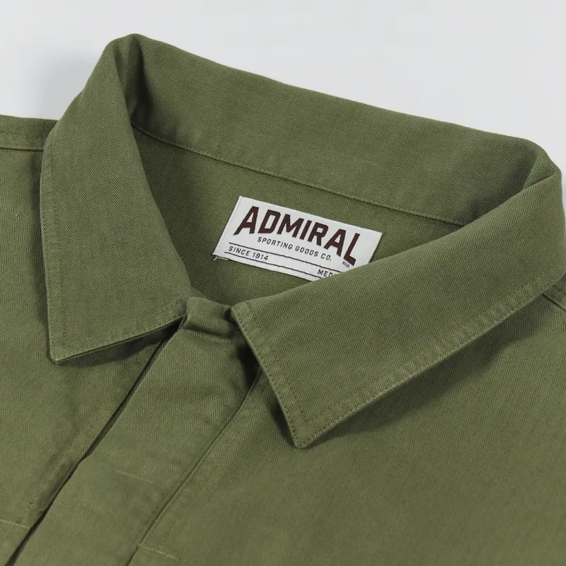 Admiral Sporting Goods Deacon Patch Pocket Overshirt Hone Green-8