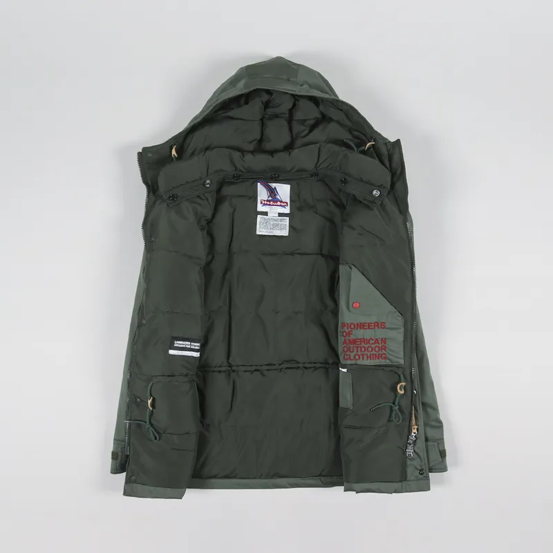 Holubar Mens Deer Hunter Jacket Military Olive Green Winter Parka