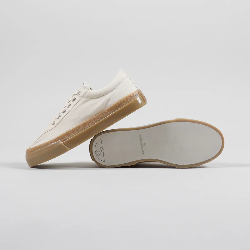 Stepney Workers Club Dellow Shoes Canvas Ecru Gum-1