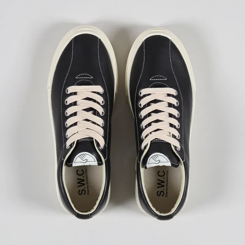 Stepney Workers Club Dellow Shoes Leather Black Ecru-1