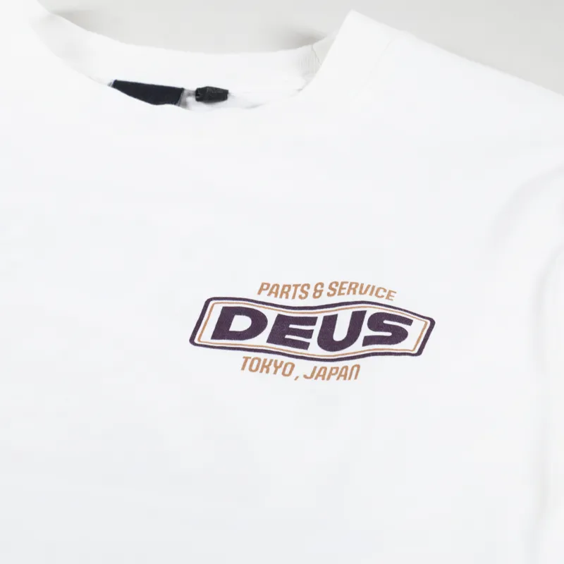 Deus Ex Machina Depot T Shirt Vintage White-3