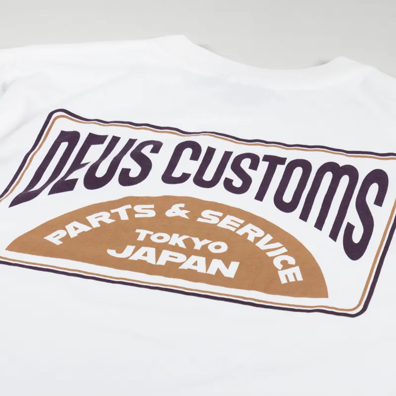 Deus Ex Machina Depot T Shirt Vintage White-2