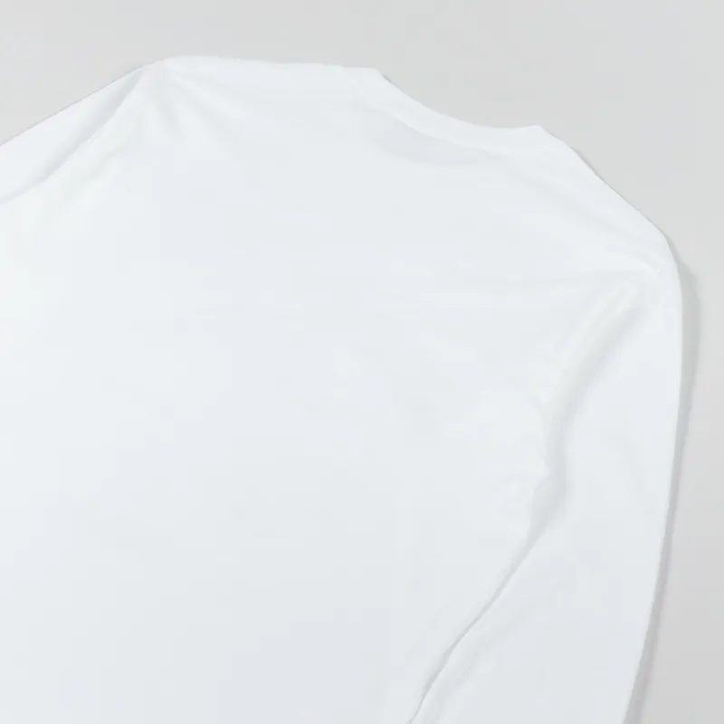 Hockey Desk Carve Long Sleeve T Shirt White-3