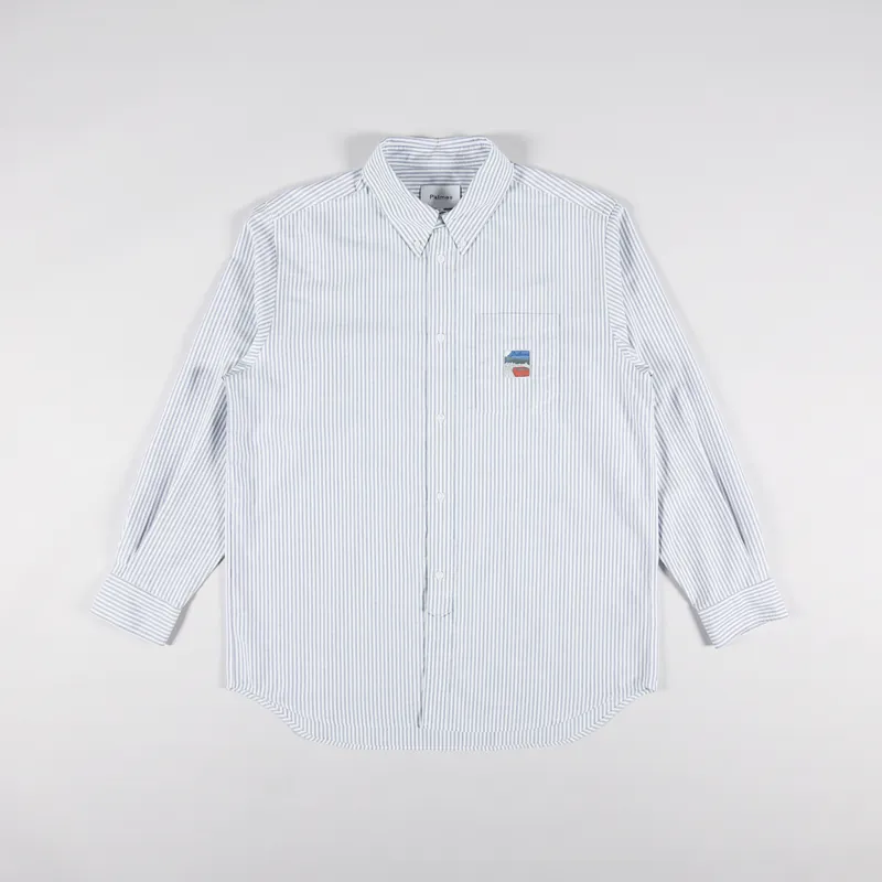 Palmes Tennis Society Deuce Oxford Shirt Blue Stripe