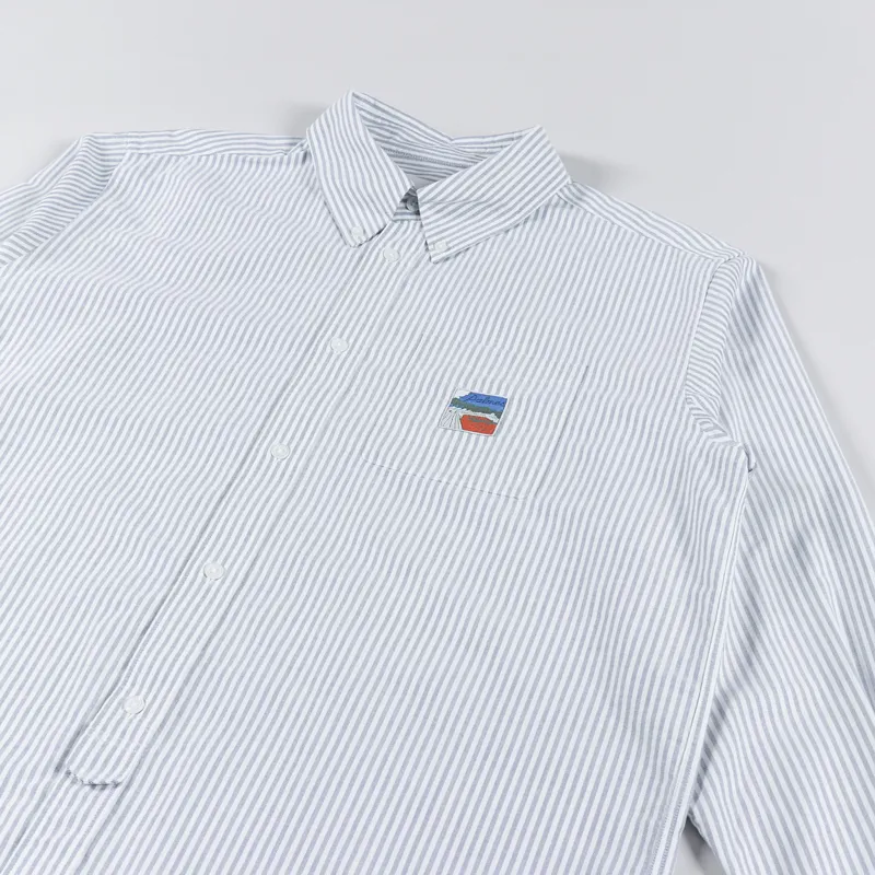 Palmes Tennis Society Deuce Oxford Shirt Blue Stripe-2