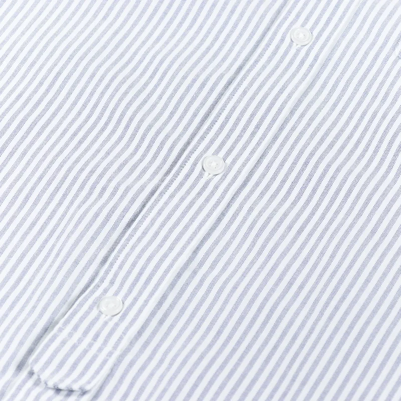 Palmes Tennis Society Deuce Oxford Shirt Blue Stripe-4