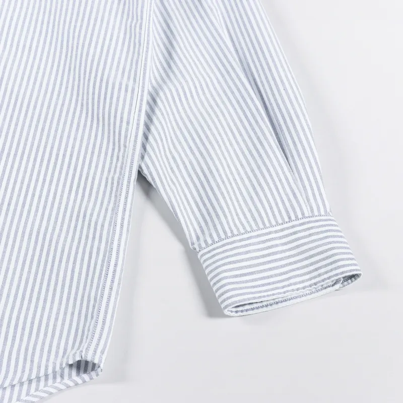 Palmes Tennis Society Deuce Oxford Shirt Blue Stripe-7
