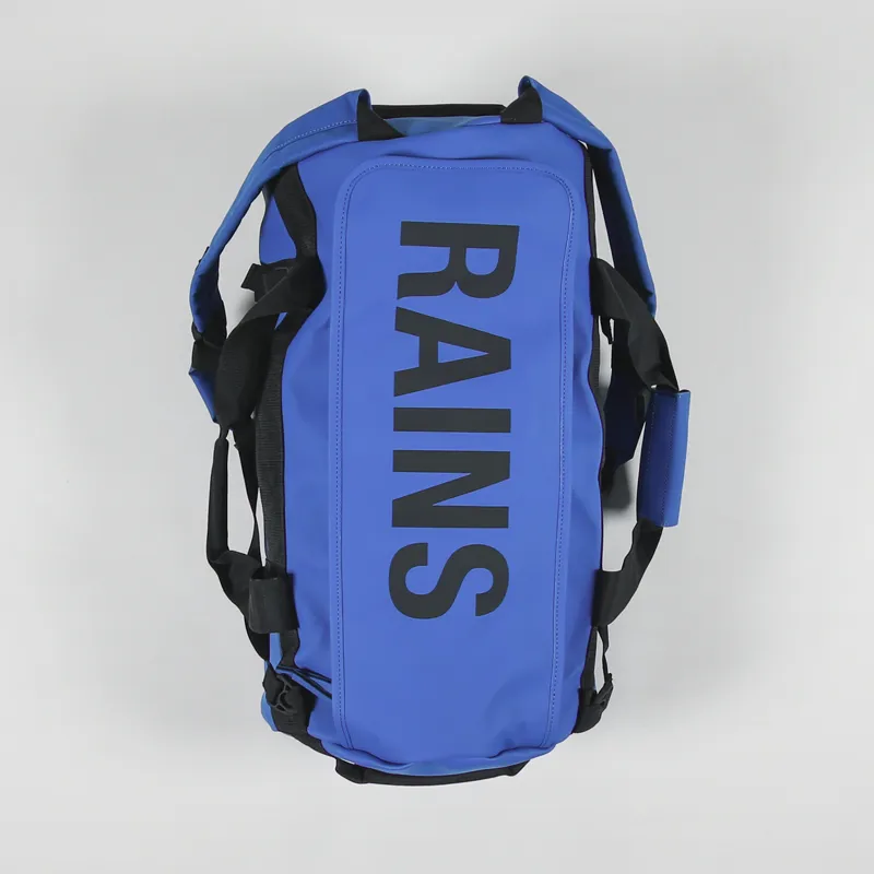 Rains Waterproof 34L Duffel Bag Small Waves Blue