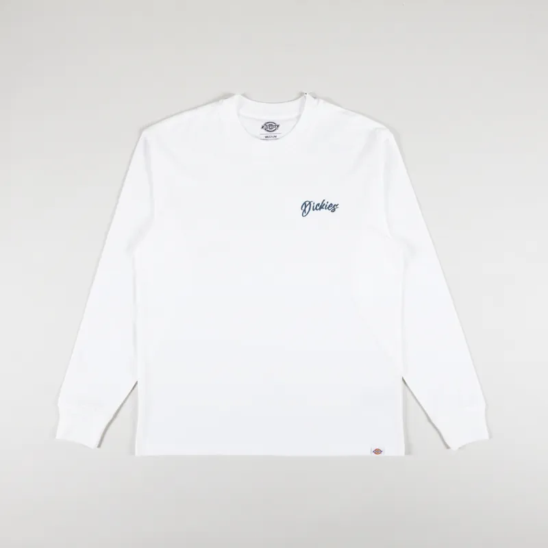 Dickies Dighton Long Sleeve T Shirt White-1