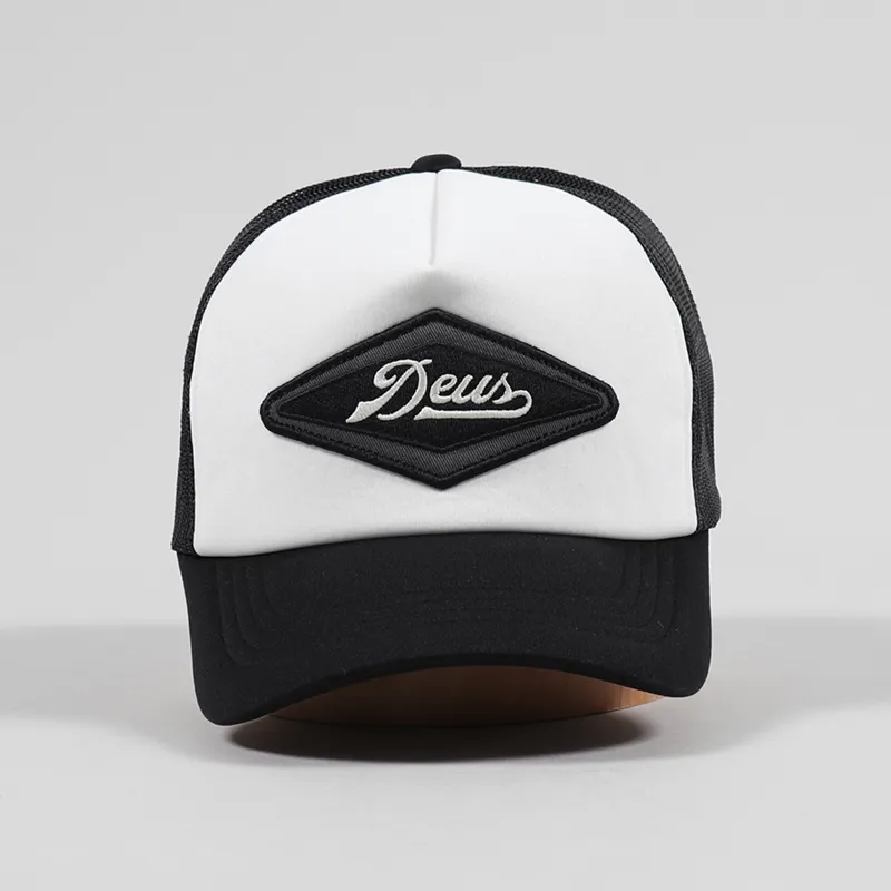 Deus Ex Machina Diamond Trucker Cap Black White-2