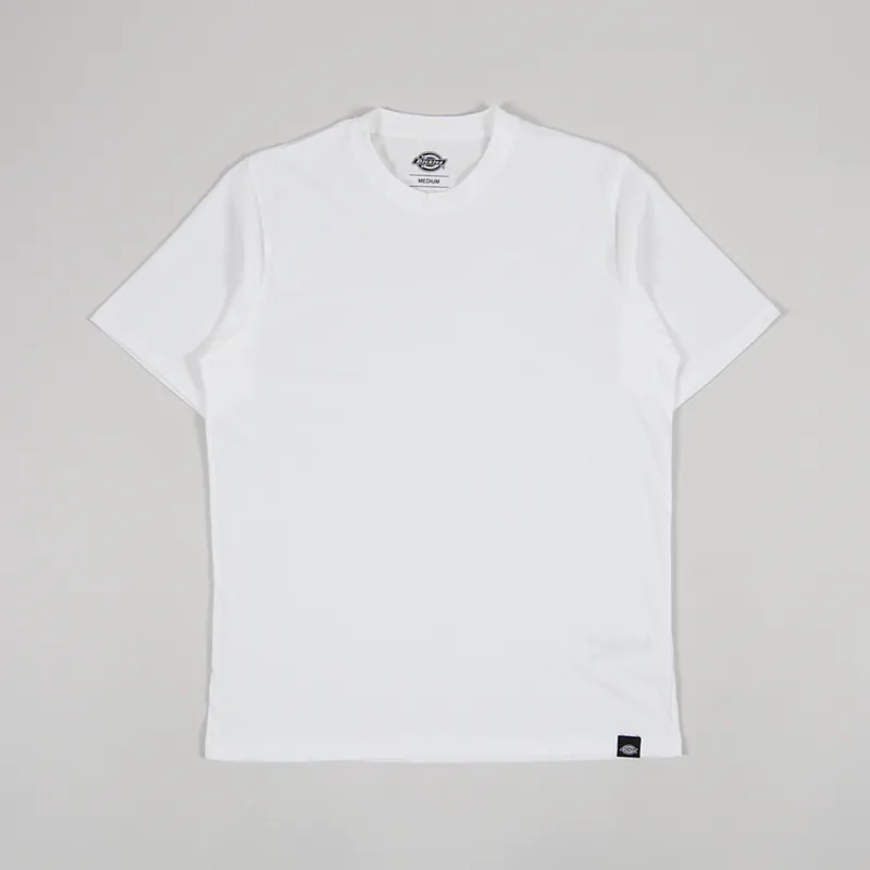 Dickies Short Sleeve Crew Neck Tripe Pack T Shirts 3 Pack White