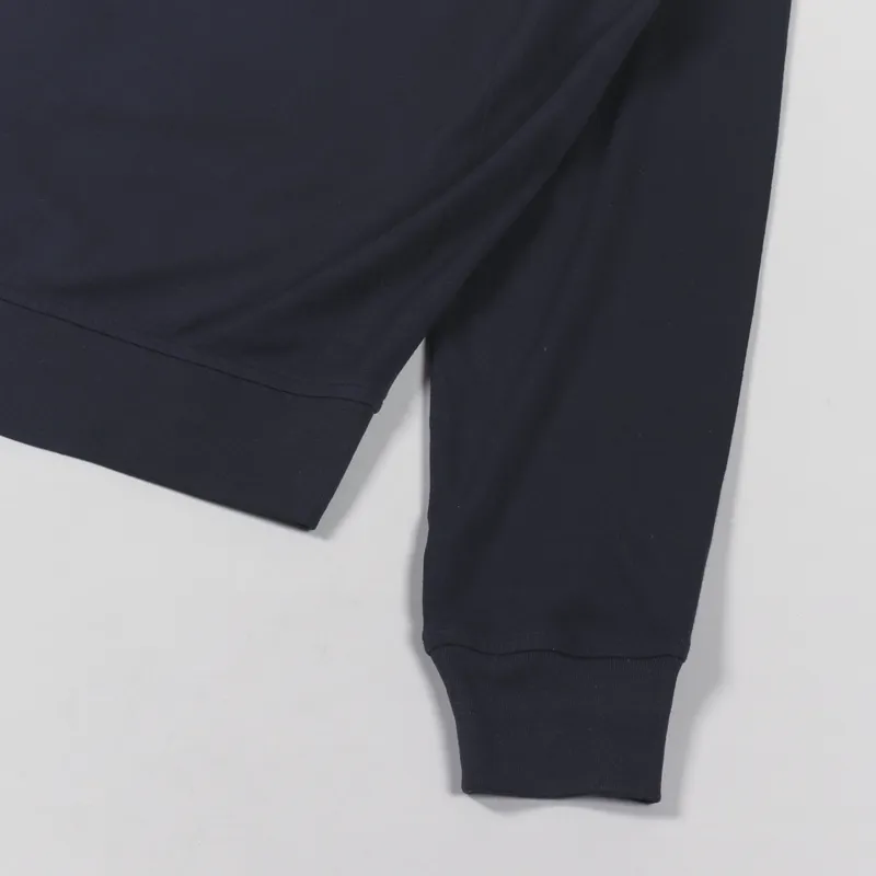 Universal Works Dicky Cardigan Navy Jersey Mix-6