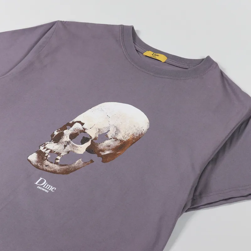 Dime Dig T Shirt Washed Purple-2