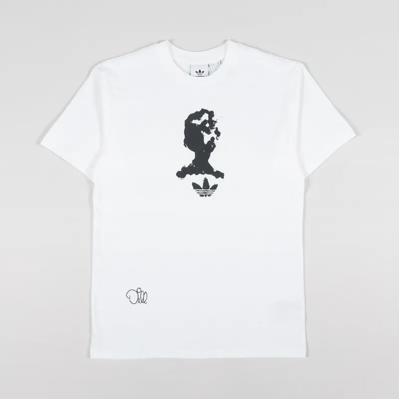 Adidas Skateboarding Dill Graphic T Shirt White Black