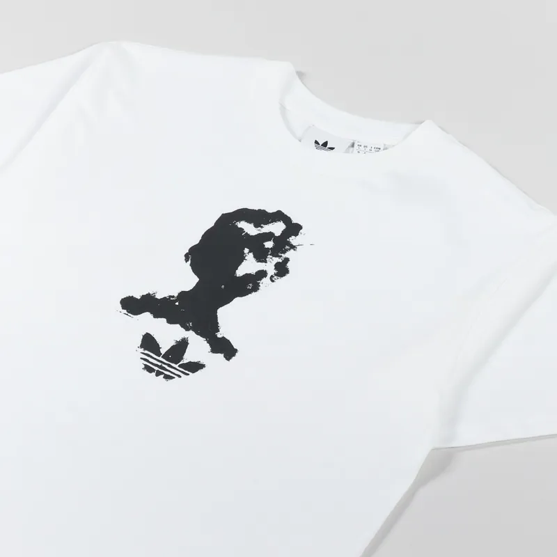 Adidas Skateboarding Dill Graphic T Shirt White Black-2