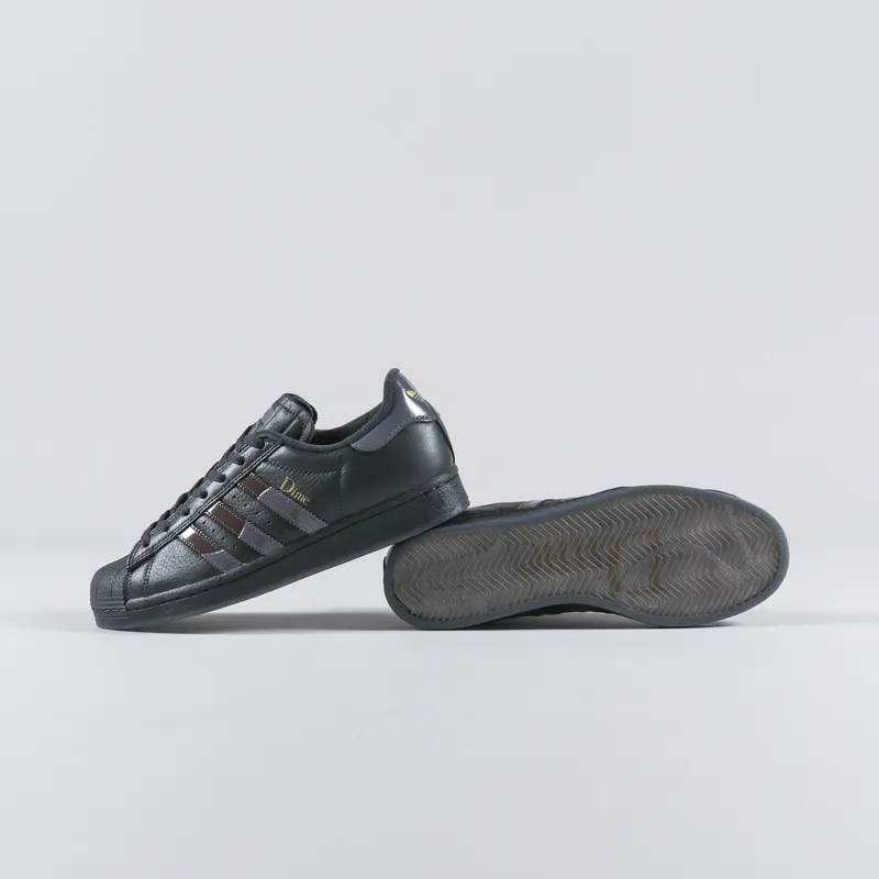 Adidas x Dime Superstar ADV Shoes Carbon Green Brown-2
