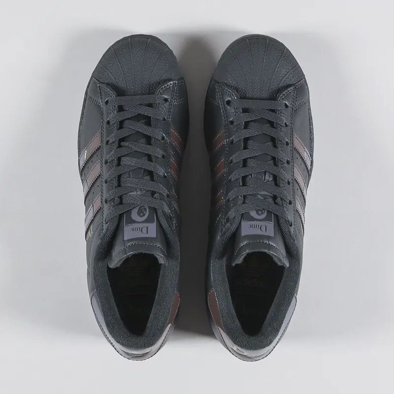 Adidas x Dime Superstar ADV Shoes Carbon Green Brown-1