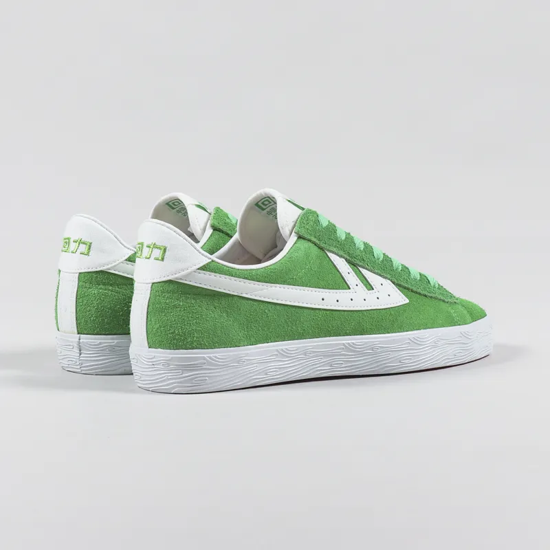 Warrior Shanghai Dime Suede Canvas Shoes Green White-3