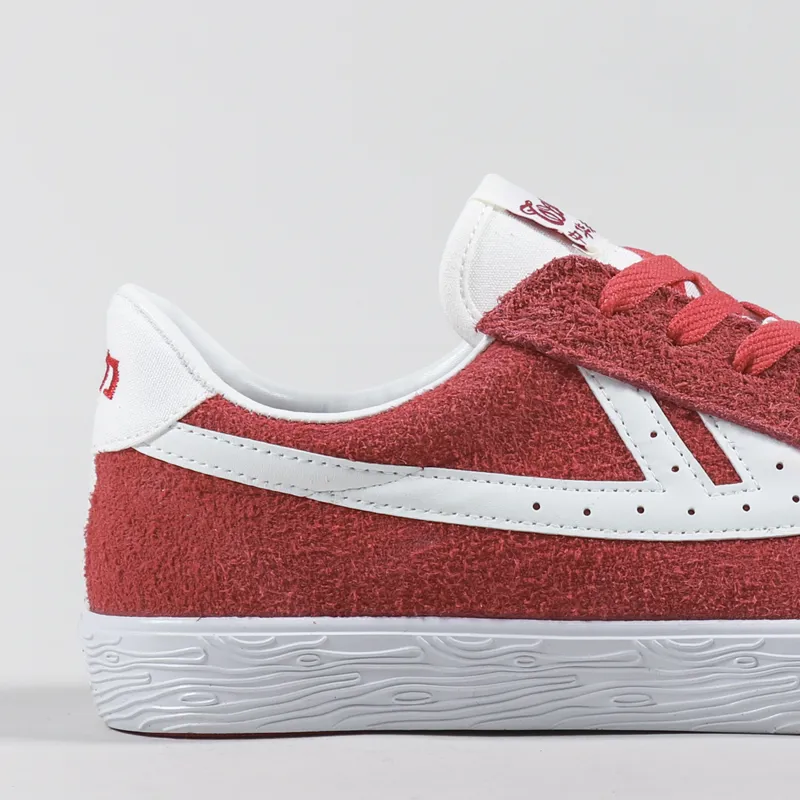Warrior Shanghai Dime Suede Canvas Shoes Off Red White-5