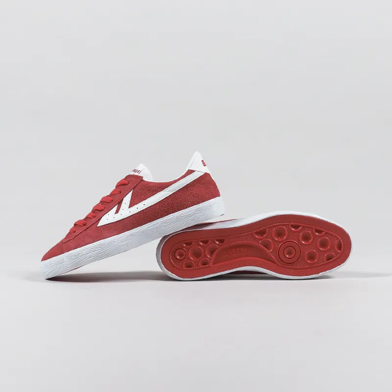 Warrior Shanghai Dime Suede Canvas Shoes Off Red White-2