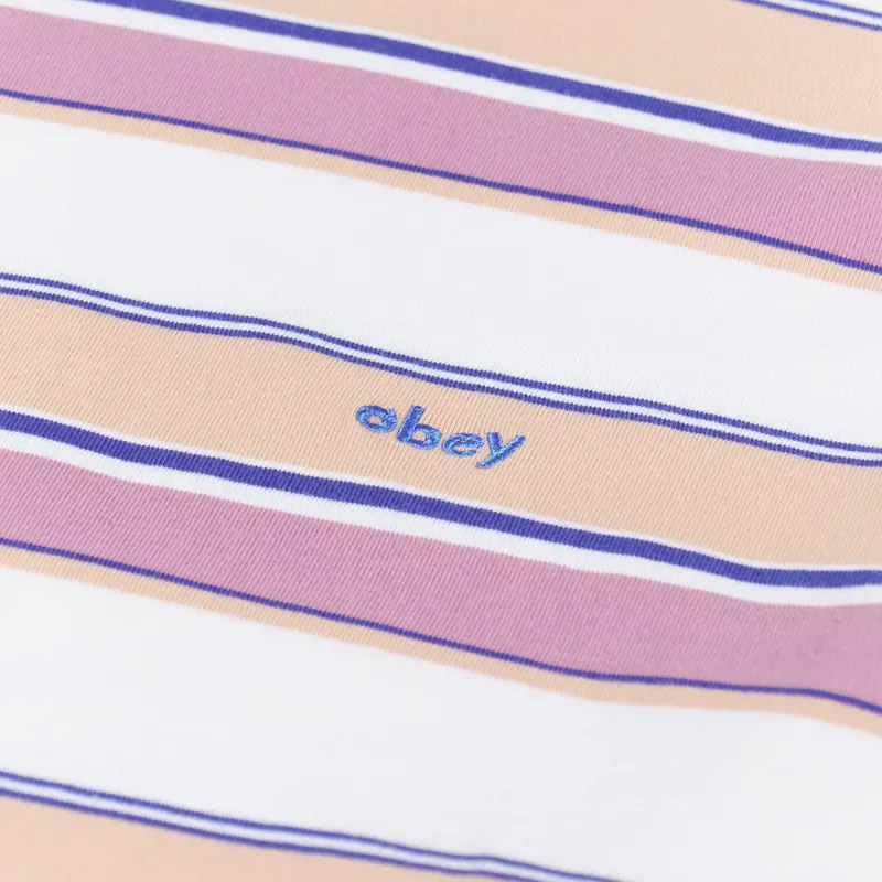 Obey Direct Long Sleeve T Shirt White Multi-5