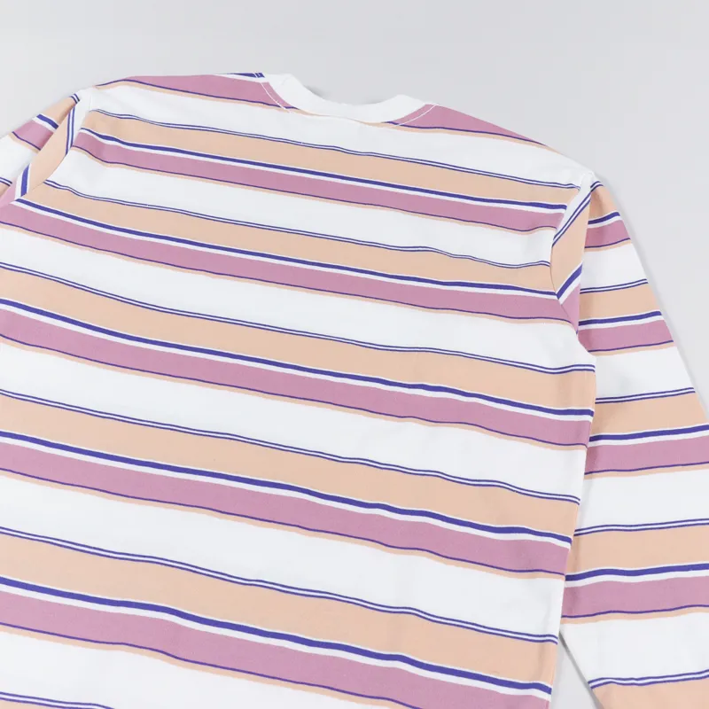 Obey Direct Long Sleeve T Shirt White Multi-3