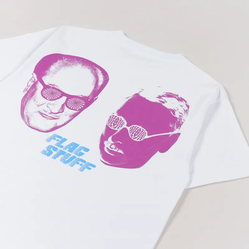 Flagstuff Distortion T Shirt White-2