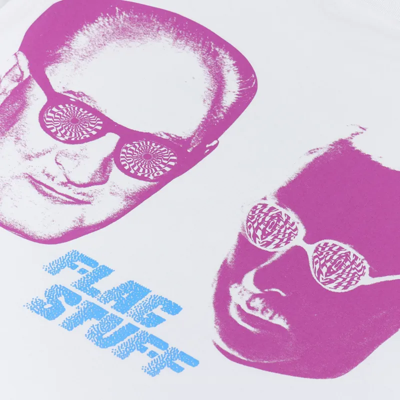 Flagstuff Distortion T Shirt White-4