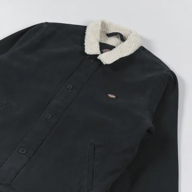 Dickies Duck Canvas Deck Jacket Stone Washed Black-3