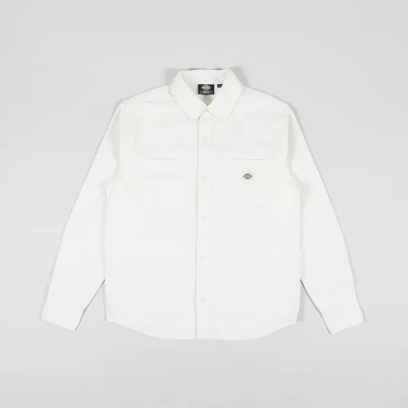Dickies Duck Canvas Shirt Stone Washed Cloud