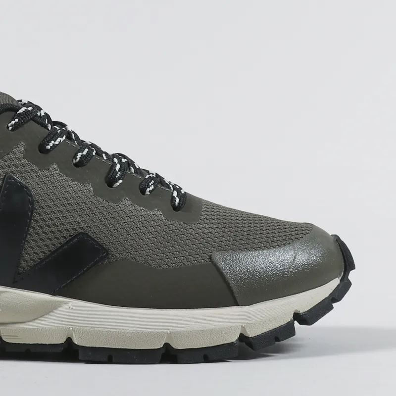 Veja Womens Dekkan Alveomesh Shoes Kaki Black-6