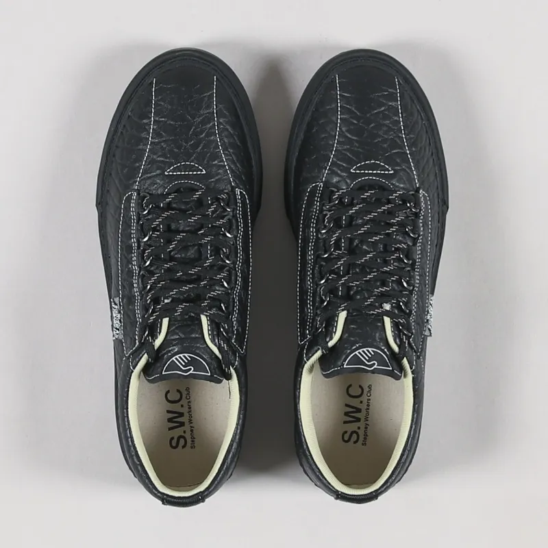 Stepney Workers Club Dellow Shoes Ramble Tumbled Black-3