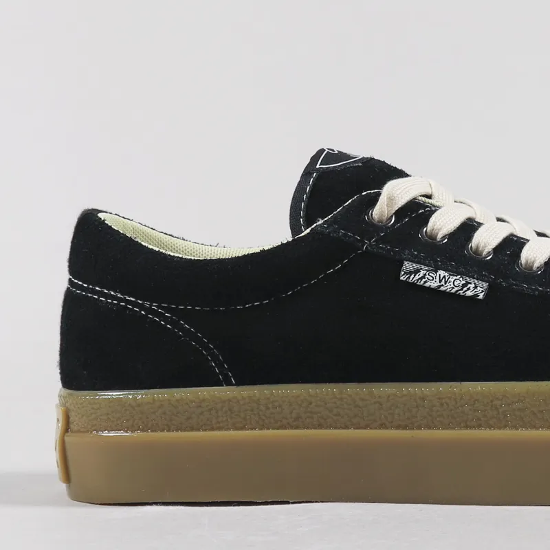 Stepney Workers Club Dellow Shoes Raw Suede Black Gum-5