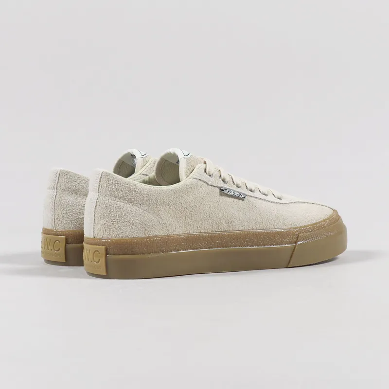 Stepney Workers Club Dellow Shoes Raw Suede Ecru Gum-2