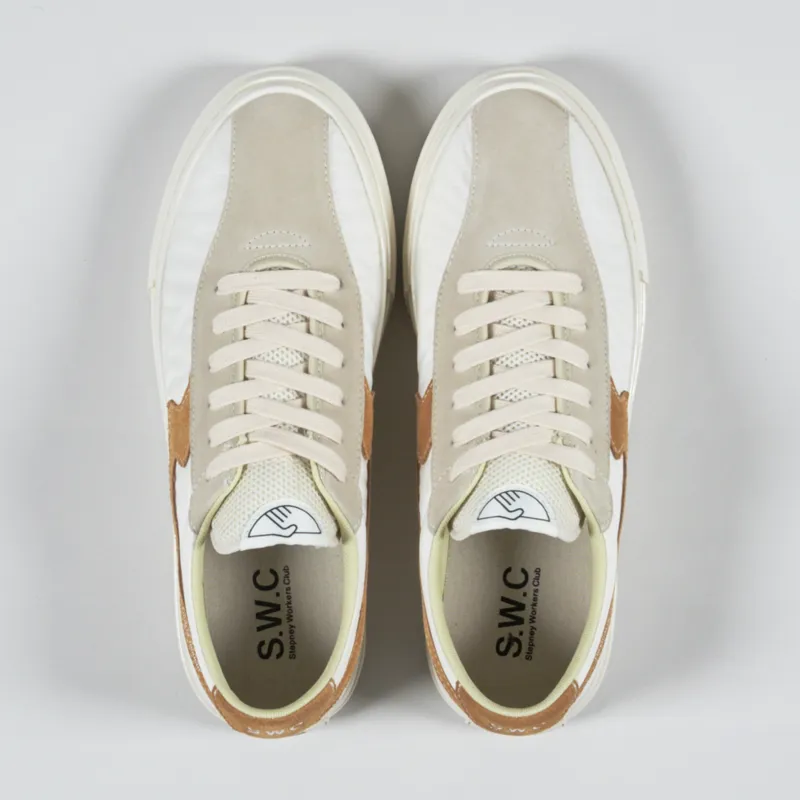 Stepney Workers Club Dellow S-Strike Ripstop Shoes White Shroom-2