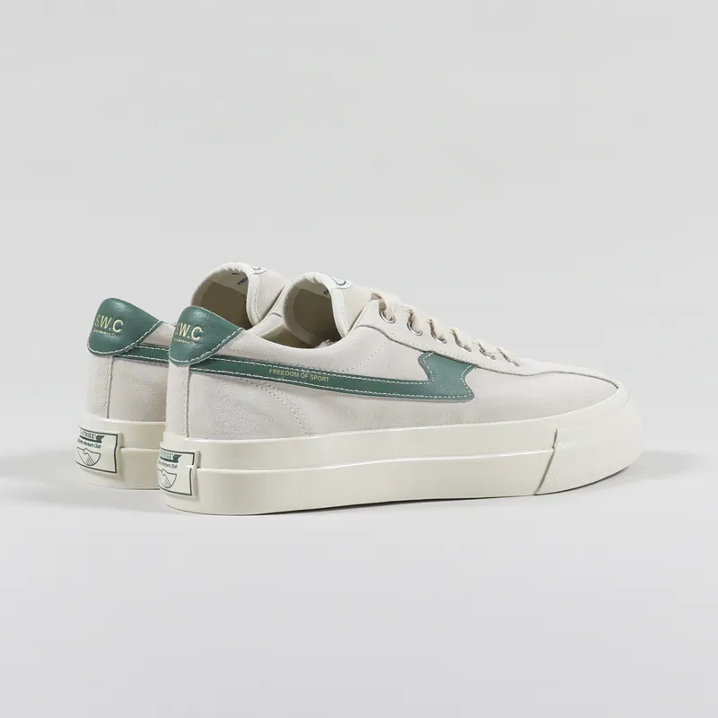 Stepney Workers Club Dellow S-Strike Suede Shoes Ecru Green-3