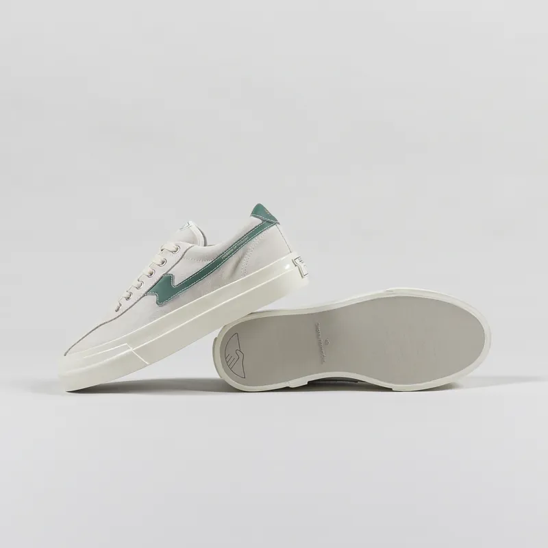 Stepney Workers Club Dellow S-Strike Suede Shoes Ecru Green-1