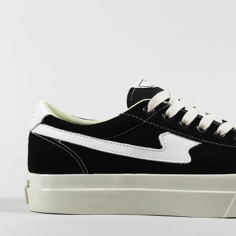 Stepney Workers Club Womens Dellow S-Strike Shoes Suede Black White-3