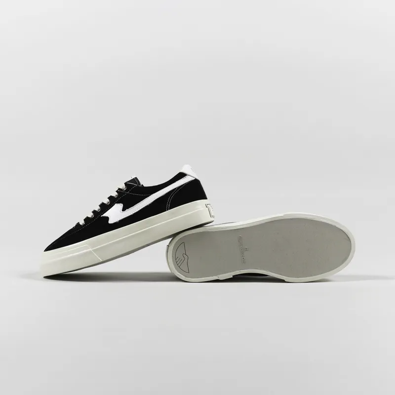 Stepney Workers Club Womens Dellow S-Strike Shoes Suede Black White-5