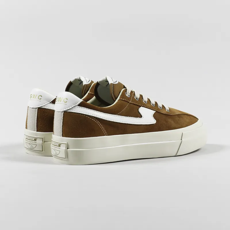 Stepney Workers Club Dellow S-Strike Shoes Suede Tan White-3