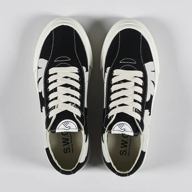Stepney Workers Club Womens Dellow Shoes Shroom Hands Black White-1