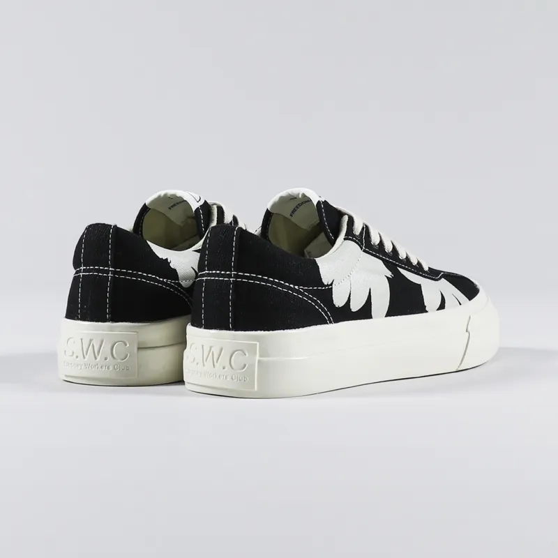 Stepney Workers Club Womens Dellow Shoes Shroom Hands Black White-3