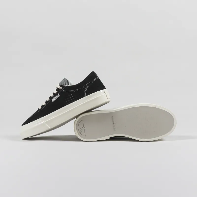 Stepney Workers Club Dellow Shoes Track Perf Suede Black-1