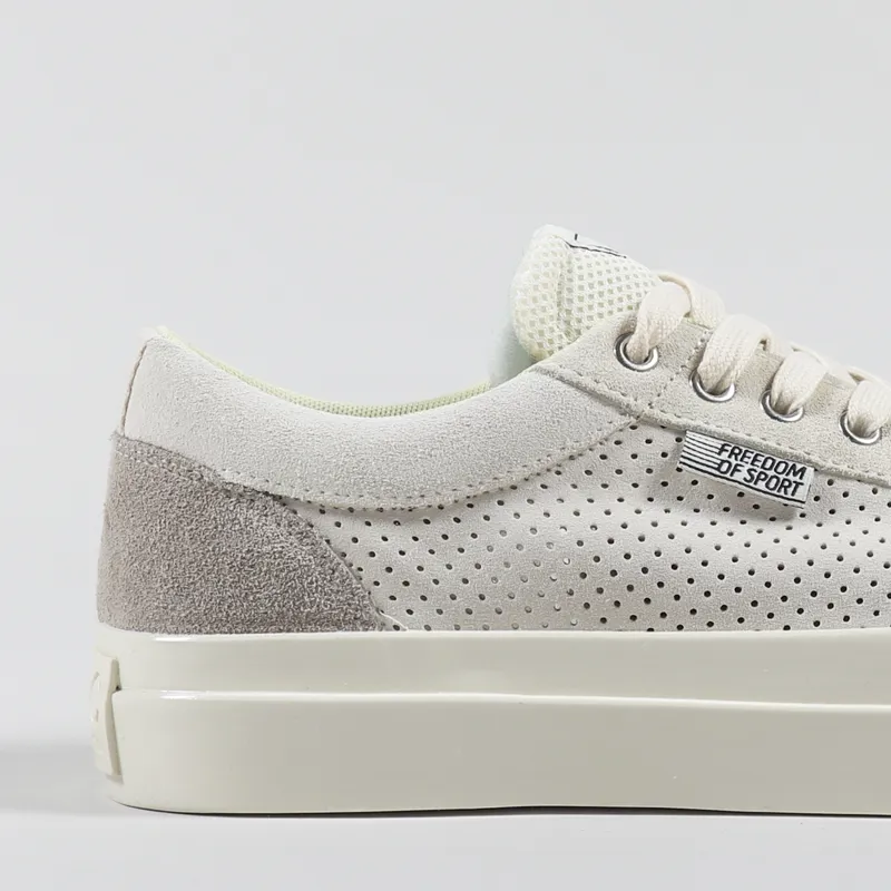 Stepney Workers Club Dellow Shoes Track Perf Suede Ecru-5