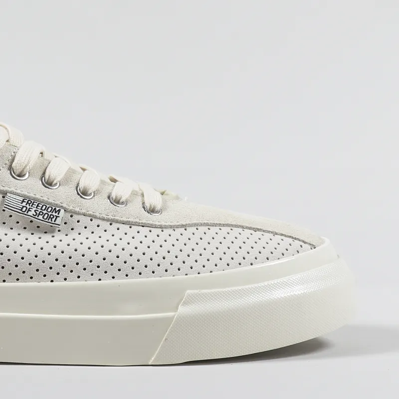 Stepney Workers Club Dellow Shoes Track Perf Suede Ecru-6