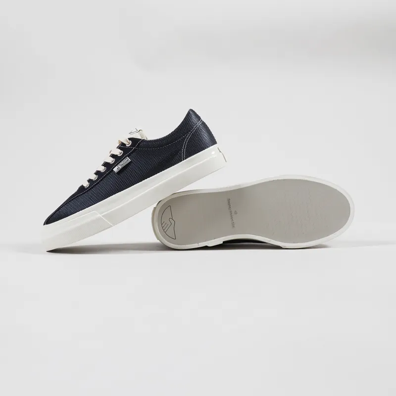 Stepney Workers Club Dellow Track Mesh Shoes Navy-1